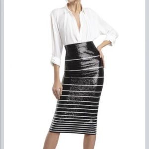 Sequin mid calf skirt